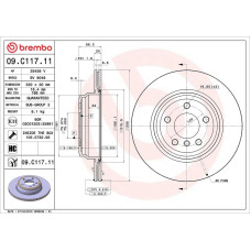 Гальмівний диск Brembo 09.C117.11