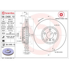 Гальмівний диск Brembo 09.C405.13