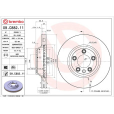 Гальмівний диск Brembo 09.C882.11