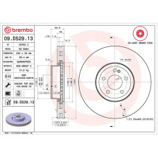 Гальмівний диск Brembo 09.D529.13