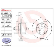 Гальмівний диск Brembo 09.A865.11