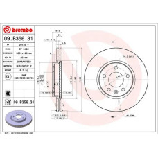 Гальмівний диск Brembo 09.B356.31