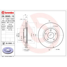Гальмівний диск Brembo 09.B565.10