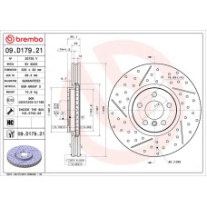 Гальмівний диск Brembo 09.D179.21