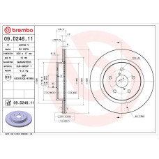 Гальмівний диск Brembo 09.D246.11