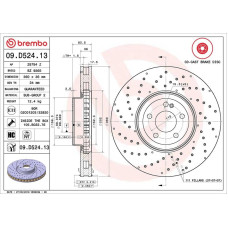 Гальмівний диск Brembo 09.D524.13