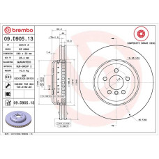 Гальмівний диск Brembo 09.D905.13
