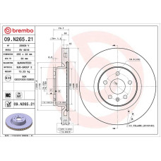 Гальмівний диск Brembo 09.N265.21