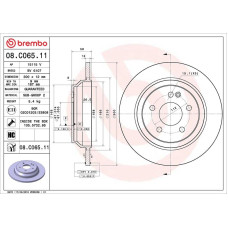 Гальмівний диск Brembo 08.C065.11