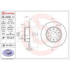 Гальмівний диск Brembo 08.D425.11