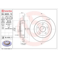 Гальмівний диск Brembo 08.N233.11