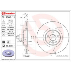Гальмівний диск Brembo 09.9586.11