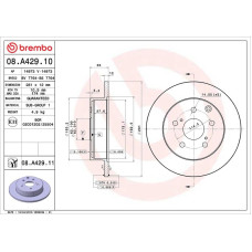 Гальмівний диск Brembo 08.A429.10