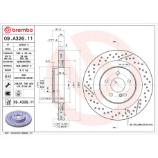 Гальмівний диск Brembo 09.A326.11
