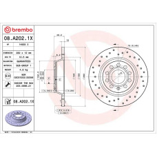 Гальмівний диск Brembo 08.A202.1X