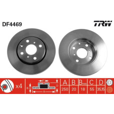 Тормозной диск TRW