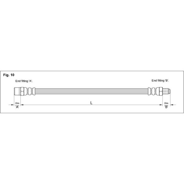 Тормозной шланг STARLINE HA BA.1204 (HA BA.1204)
