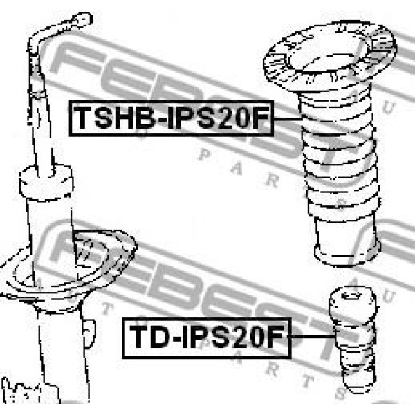 Отбойник амортизатора FEBEST (TD-IPS20F)