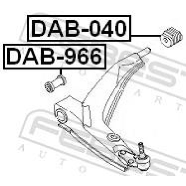 Сайлентблок подвески FEBEST (DAB-040)