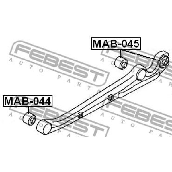 Сайлентблок подвески FEBEST (MAB-045)
