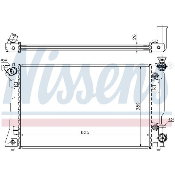 Радиатор NISSENS (64668A)