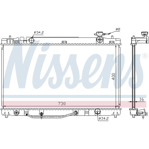 Радиатор NISSENS (646808)