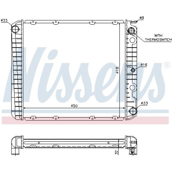 Радиатор NISSENS (65525A)