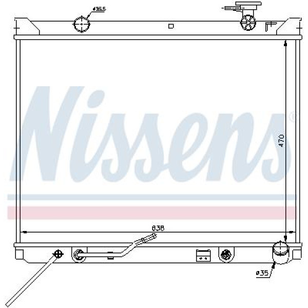 Радиатор NISSENS (66682)