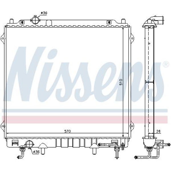 Радиатор NISSENS (67482)