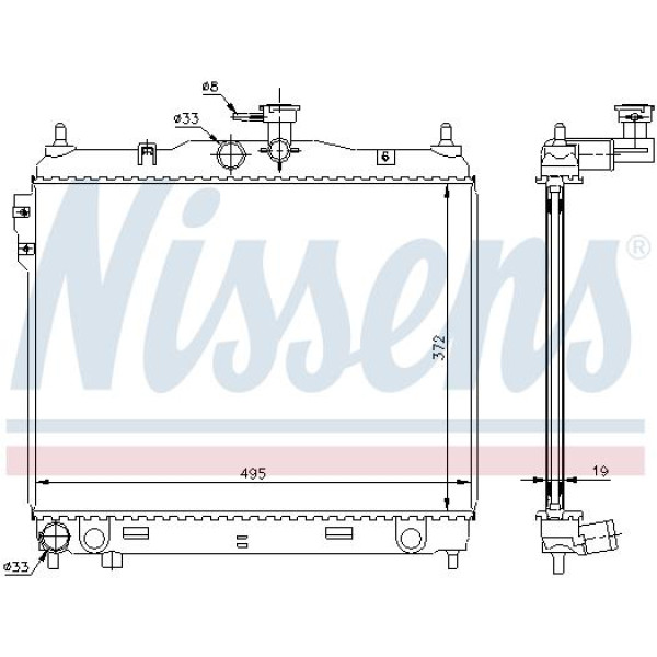 Радиатор NISSENS (67495)