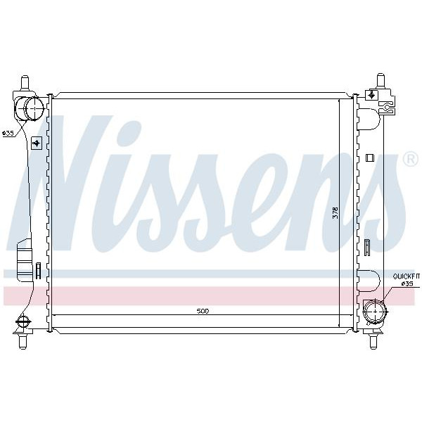 Радиатор NISSENS (67609)