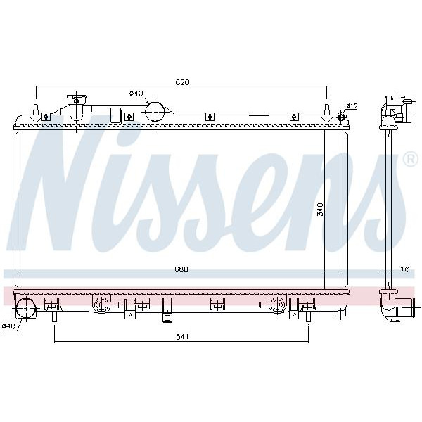Радиатор NISSENS (67725)