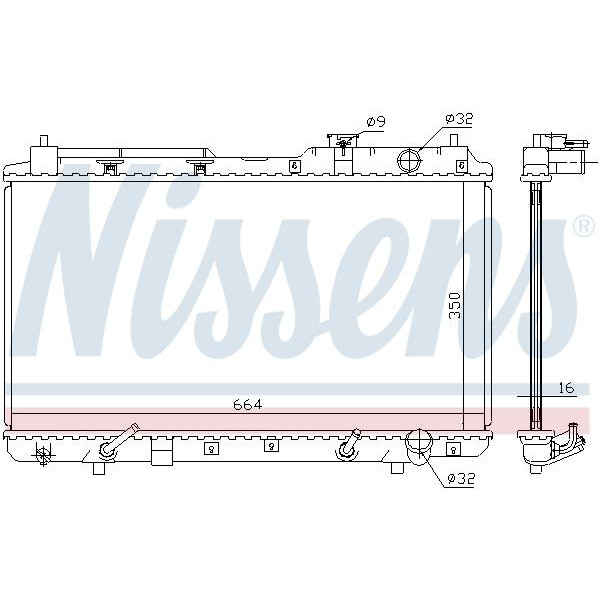 Радиатор NISSENS (681021)
