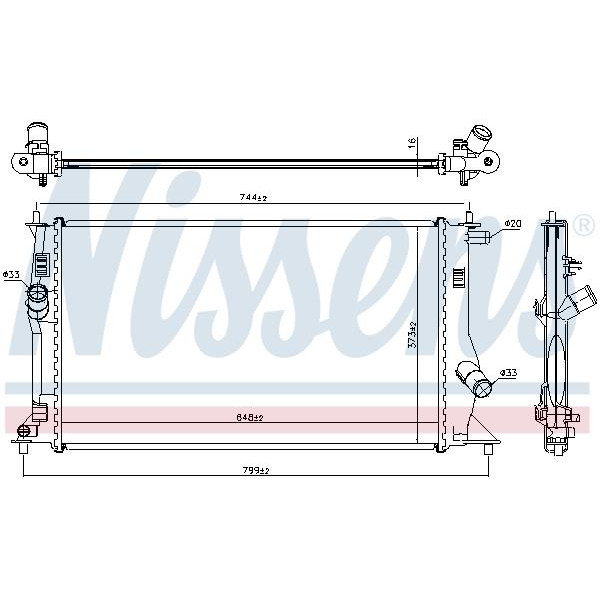 Радиатор NISSENS (68503)