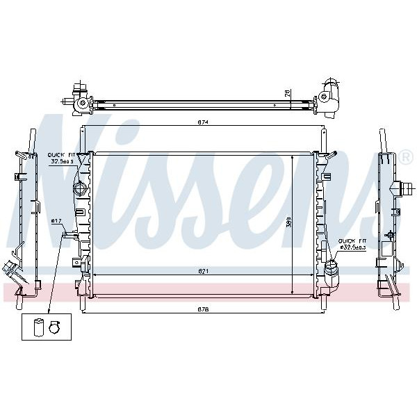 Радиатор NISSENS (69252)