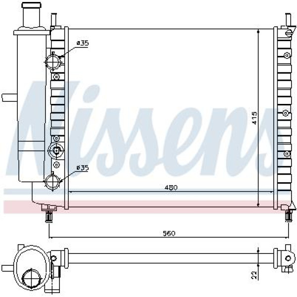 Радиатор NISSENS (61779)
