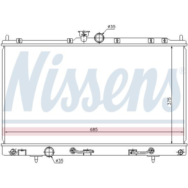 Радиатор NISSENS (62894)