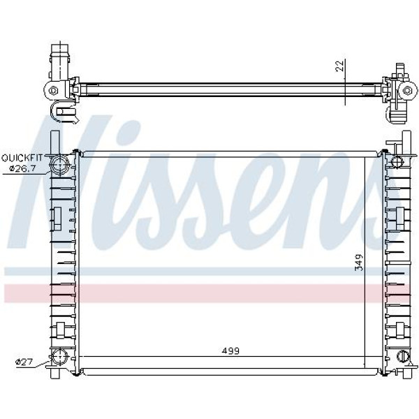 Радиатор NISSENS (62027A)
