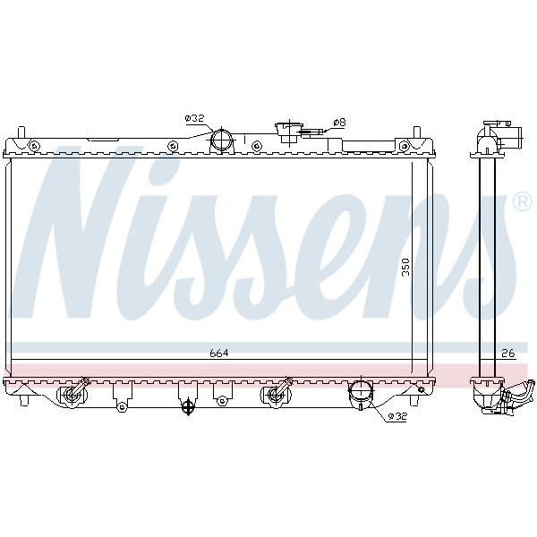 Радиатор NISSENS (622831)