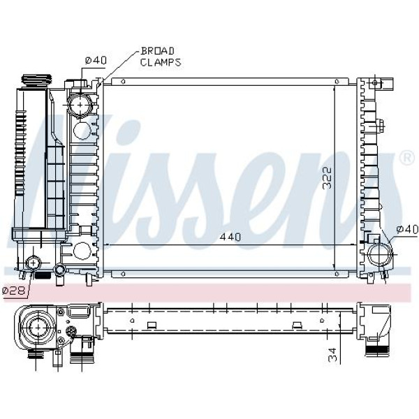 Радиатор NISSENS (60735A)