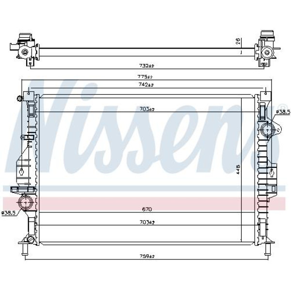 Радиатор NISSENS (66863)