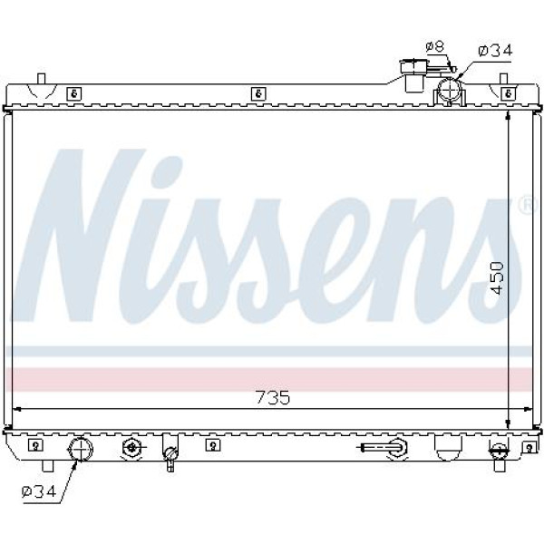 Радиатор NISSENS (64766)