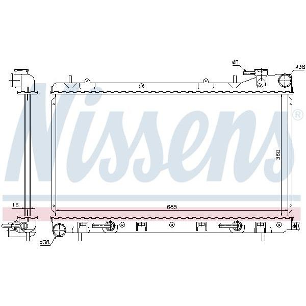 Радиатор NISSENS (67715)