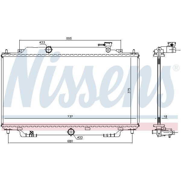 Радиатор NISSENS (68555)