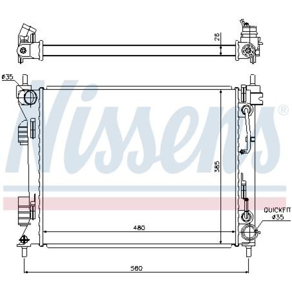 Радиатор NISSENS (675002)