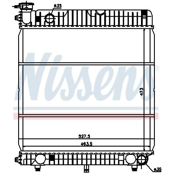 Радиатор NISSENS (62635)