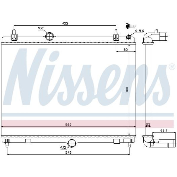 Радиатор NISSENS (636009)