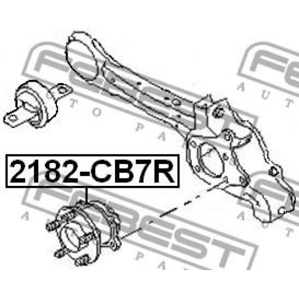 Ступица колеса FEBEST (2182-CB7R)