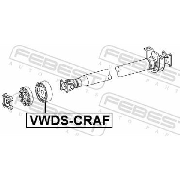 Муфта карданного вала FEBEST (VWDS-CRAF)