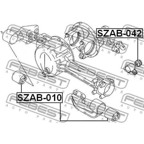 Опора дифференциала FEBEST (SZAB-010)